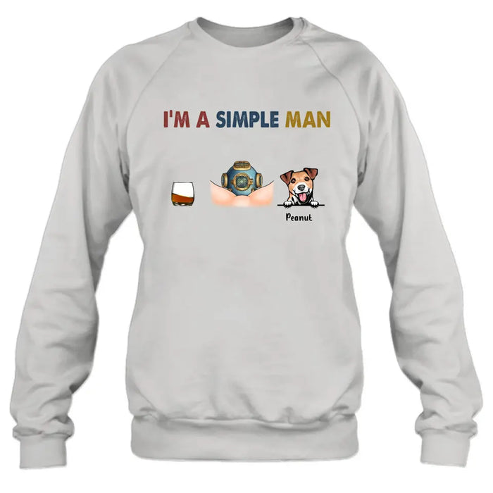 Custom Personalized Funny T-shirt - I'm A Simple Man