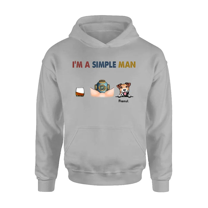 Custom Personalized Funny T-shirt - I'm A Simple Man