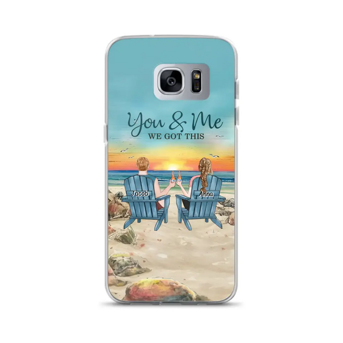 Custom Personalized Couple Phone Case - Gift Idea For Couple/ Valentines Day - You & Me We Got This - Case For iPhone/ Samsung