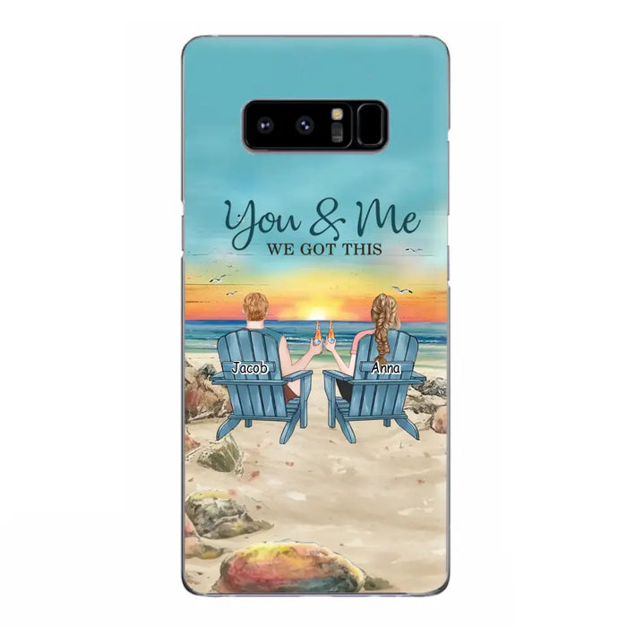 Custom Personalized Couple Phone Case - Gift Idea For Couple/ Valentines Day - You & Me We Got This - Case For iPhone/ Samsung