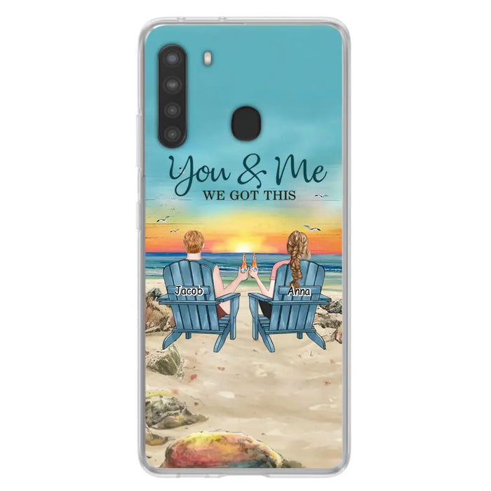 Custom Personalized Couple Phone Case - Gift Idea For Couple/ Valentines Day - You & Me We Got This - Case For iPhone/ Samsung