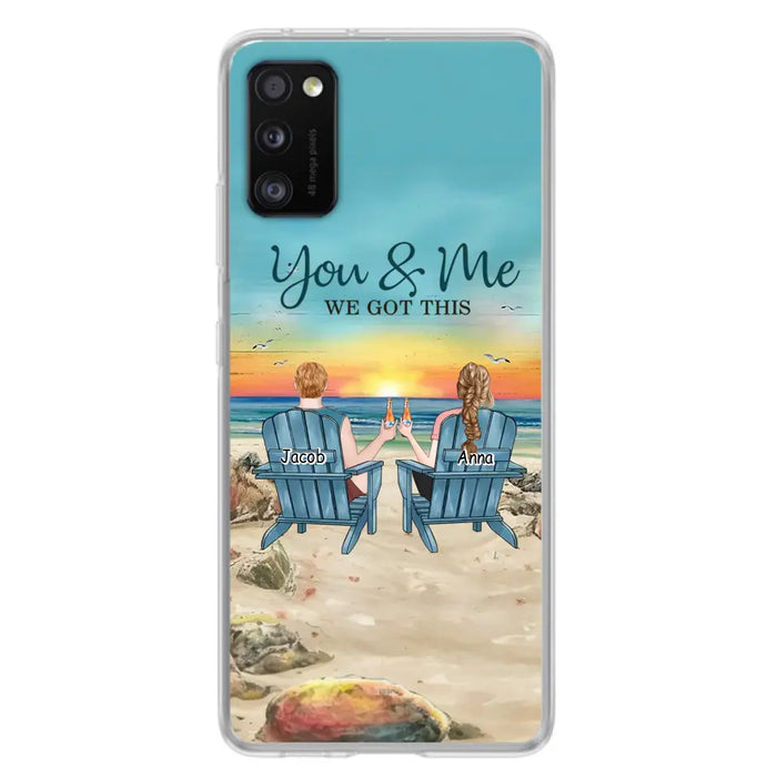 Custom Personalized Couple Phone Case - Gift Idea For Couple/ Valentines Day - You & Me We Got This - Case For iPhone/ Samsung