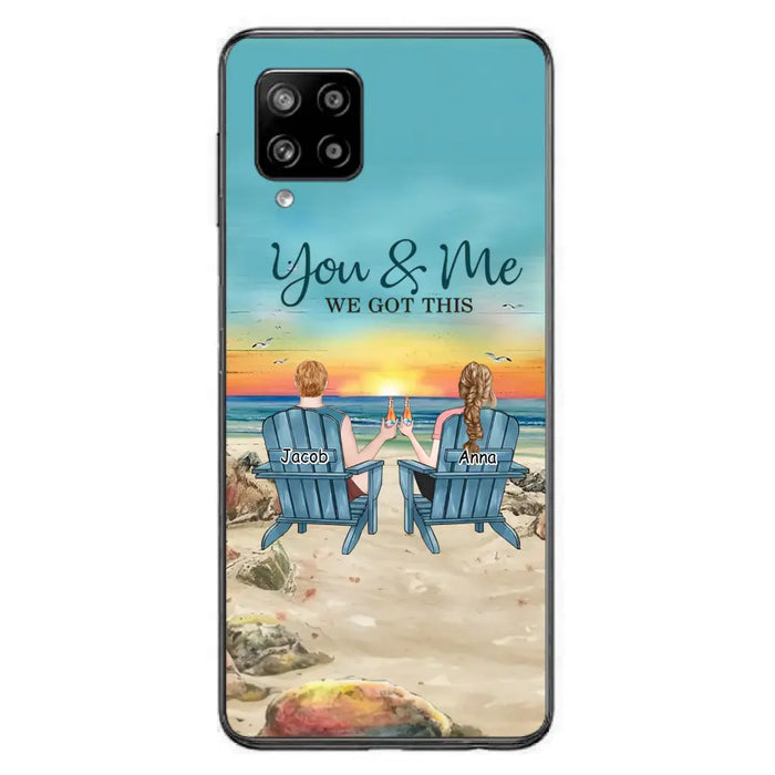 Custom Personalized Couple Phone Case - Gift Idea For Couple/ Valentines Day - You & Me We Got This - Case For iPhone/ Samsung