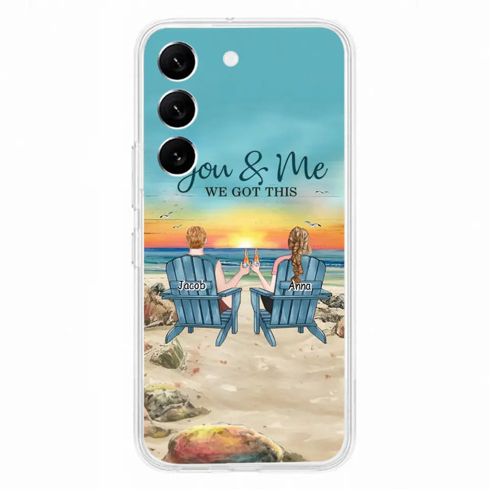 Custom Personalized Couple Phone Case - Gift Idea For Couple/ Valentines Day - You & Me We Got This - Case For iPhone/ Samsung