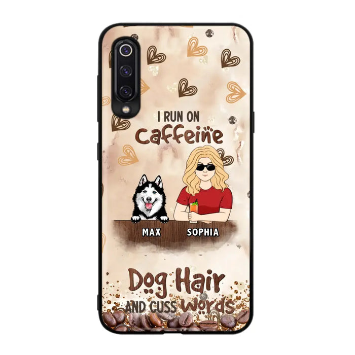 Personalized Pet Phone Case - Gift Idea For Dog/Cat/Horse Lovers - I Run On Caffeine Dog Hair And Cuss Words - Case For Oppo/Xiaomi/Huawei