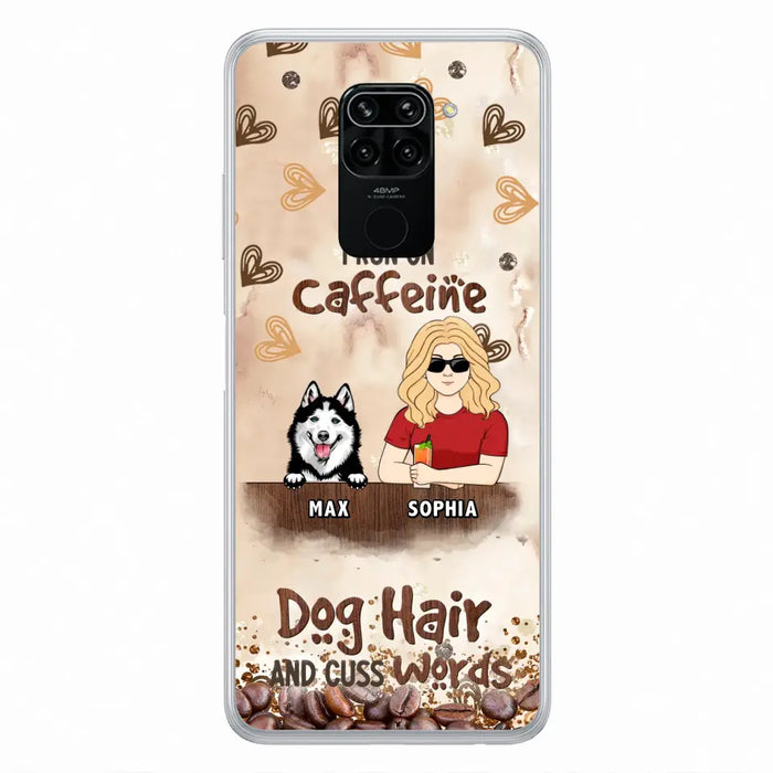 Personalized Pet Phone Case - Gift Idea For Dog/Cat/Horse Lovers - I Run On Caffeine Dog Hair And Cuss Words - Case For Oppo/Xiaomi/Huawei