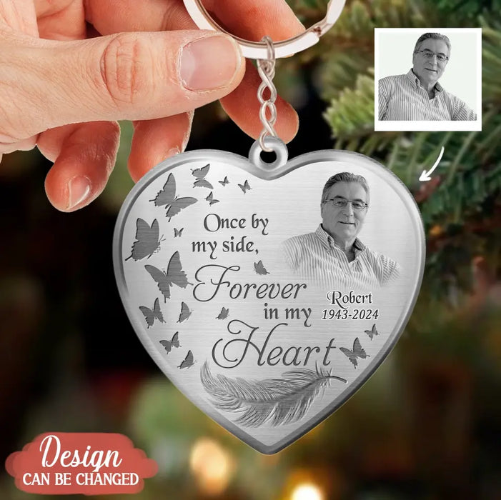 Custom Personalized Photo Heart Acrylic Keychain - Memorial Gift Idea - If Love Could Have Saved You, You Would Have Lived Forever