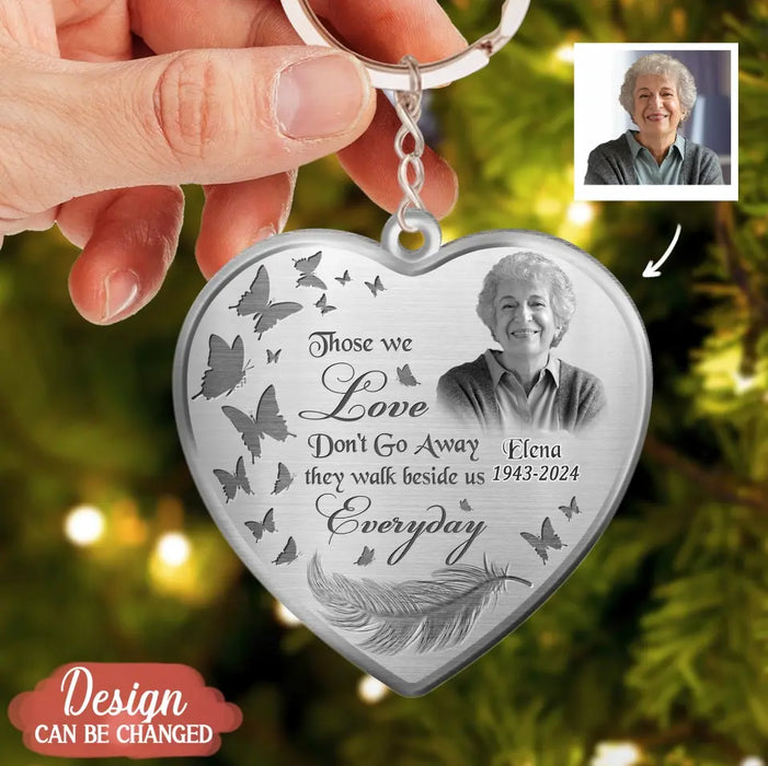 Custom Personalized Photo Heart Acrylic Keychain - Memorial Gift Idea - If Love Could Have Saved You, You Would Have Lived Forever