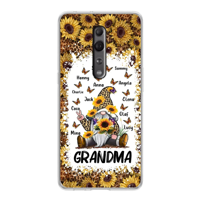 Personalized Sunflower Grandma Phone Case - Gift Idea For Grandma - Up to 12 Kids - Case For Oppo/Xiaomi/Huawei