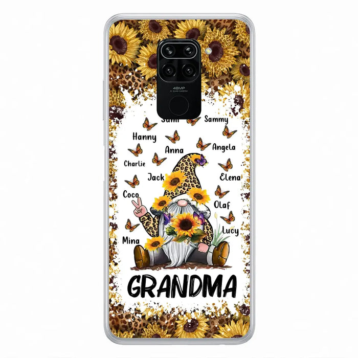 Personalized Sunflower Grandma Phone Case - Gift Idea For Grandma - Up to 12 Kids - Case For Oppo/Xiaomi/Huawei