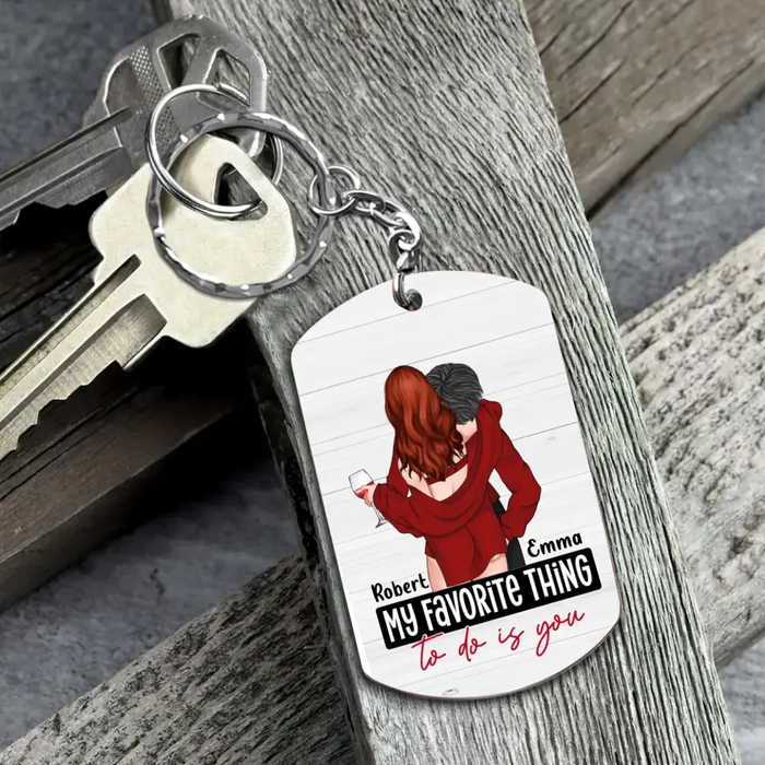 Personalized Couple Aluminum Keychain - 
 Gift Idea For Couple/Him/Her - I Love You For Your Personality And All