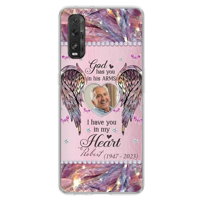 Custom Personalized Memorial Phone Case - Memorial Gift Idea For Family - Case For Oppo/Xiaomi/Huawei - God Has You In His Arms