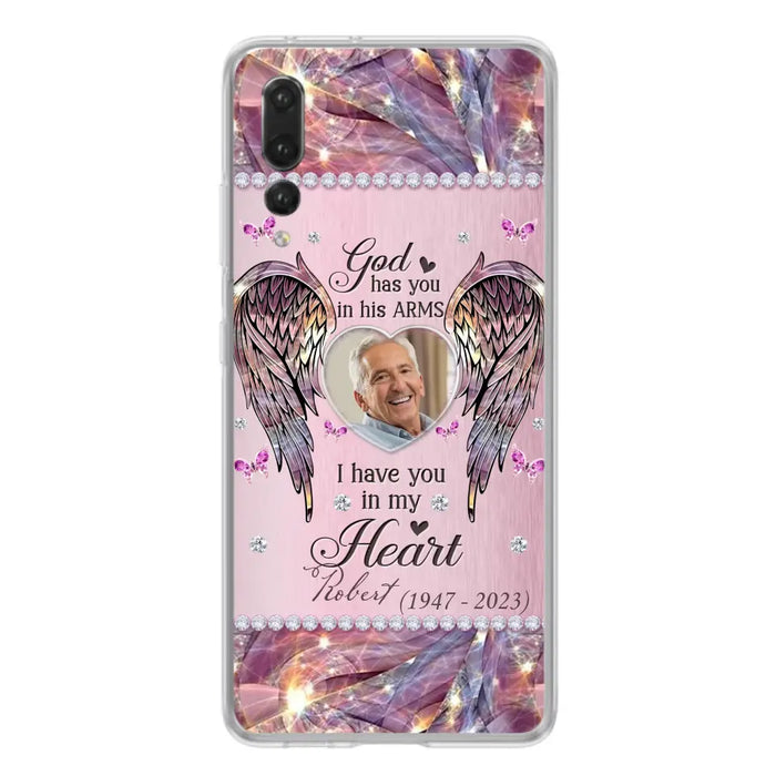 Custom Personalized Memorial Phone Case - Memorial Gift Idea For Family - Case For Oppo/Xiaomi/Huawei - God Has You In His Arms