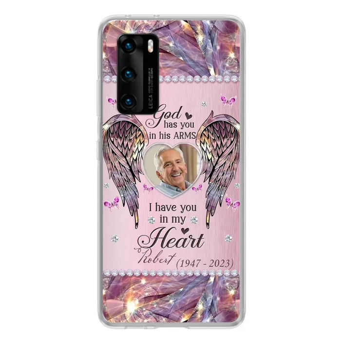 Custom Personalized Memorial Phone Case - Memorial Gift Idea For Family - Case For Oppo/Xiaomi/Huawei - God Has You In His Arms