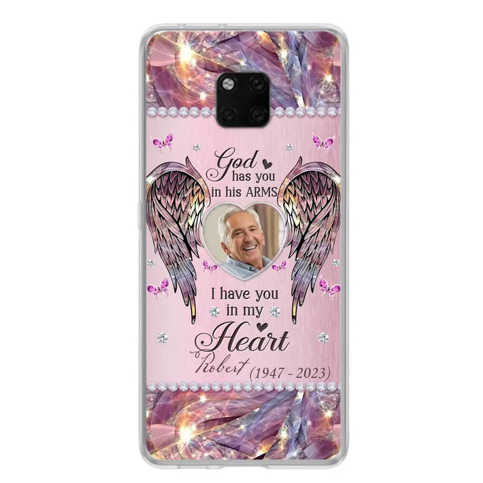 Custom Personalized Memorial Phone Case - Memorial Gift Idea For Family - Case For Oppo/Xiaomi/Huawei - God Has You In His Arms