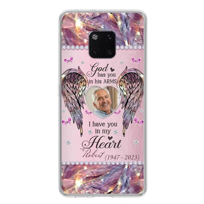 Custom Personalized Memorial Phone Case - Memorial Gift Idea For Family - Case For Oppo/Xiaomi/Huawei - God Has You In His Arms