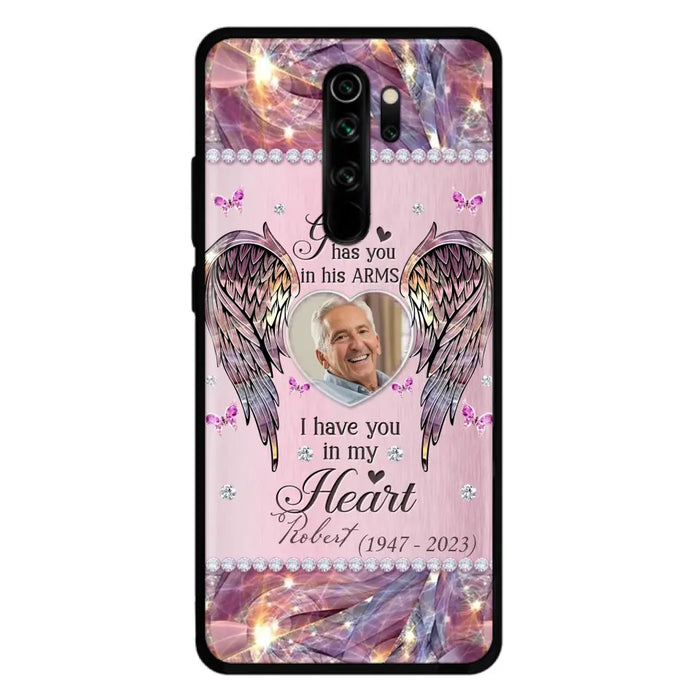 Custom Personalized Memorial Phone Case - Memorial Gift Idea For Family - Case For Oppo/Xiaomi/Huawei - God Has You In His Arms