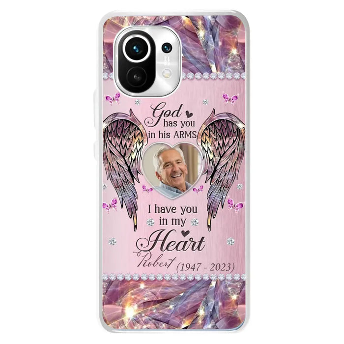 Custom Personalized Memorial Phone Case - Memorial Gift Idea For Family - Case For Oppo/Xiaomi/Huawei - God Has You In His Arms