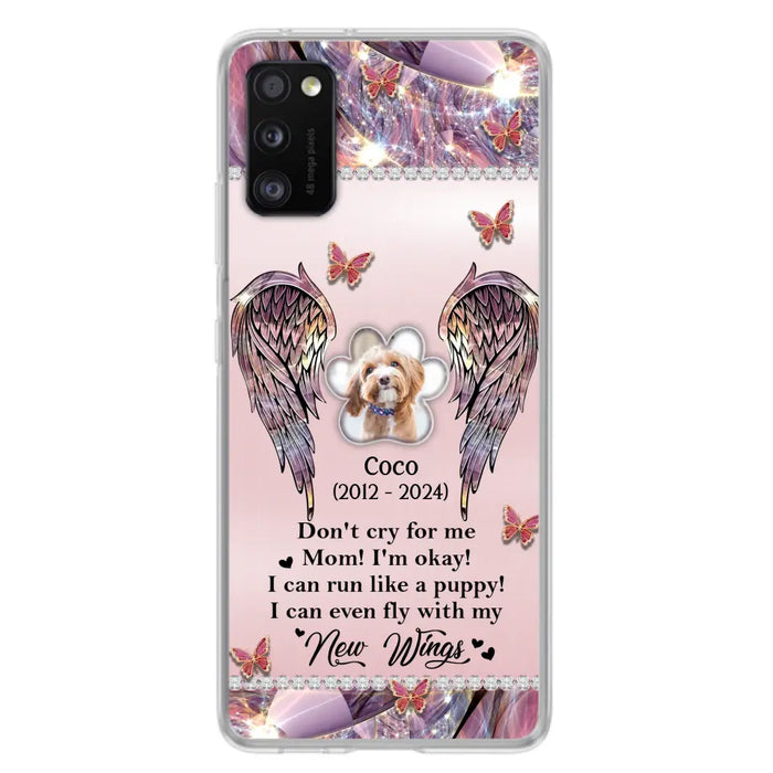 Personalized Memorial Phone Case - Upload Photo - Memorial Gift Idea For Dog Lover - Don't Cry For Me - Case For iPhone/Samsung