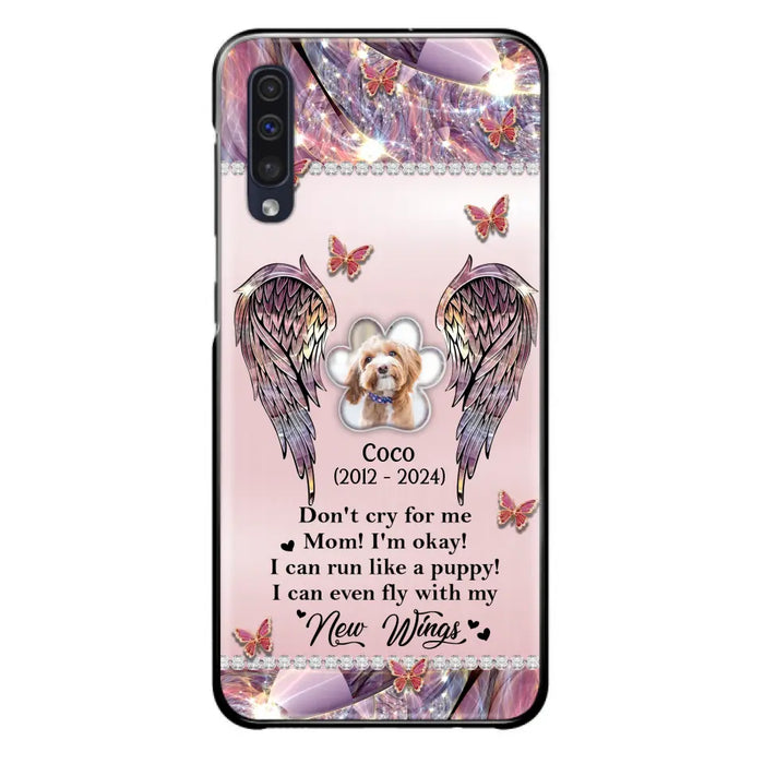 Personalized Memorial Phone Case - Upload Photo - Memorial Gift Idea For Dog Lover - Don't Cry For Me - Case For iPhone/Samsung