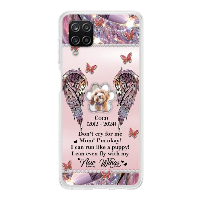 Personalized Memorial Phone Case - Upload Photo - Memorial Gift Idea For Dog Lover - Don't Cry For Me - Case For iPhone/Samsung