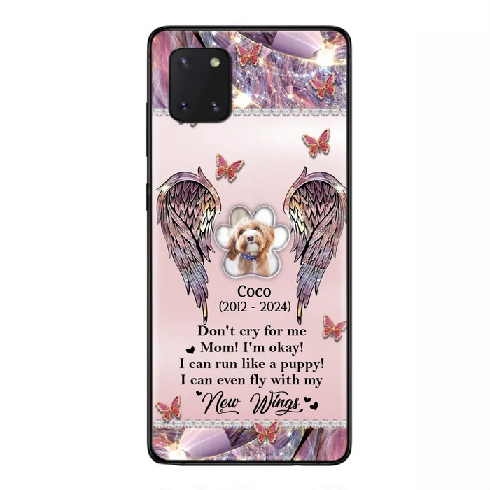 Personalized Memorial Phone Case - Upload Photo - Memorial Gift Idea For Dog Lover - Don't Cry For Me - Case For iPhone/Samsung