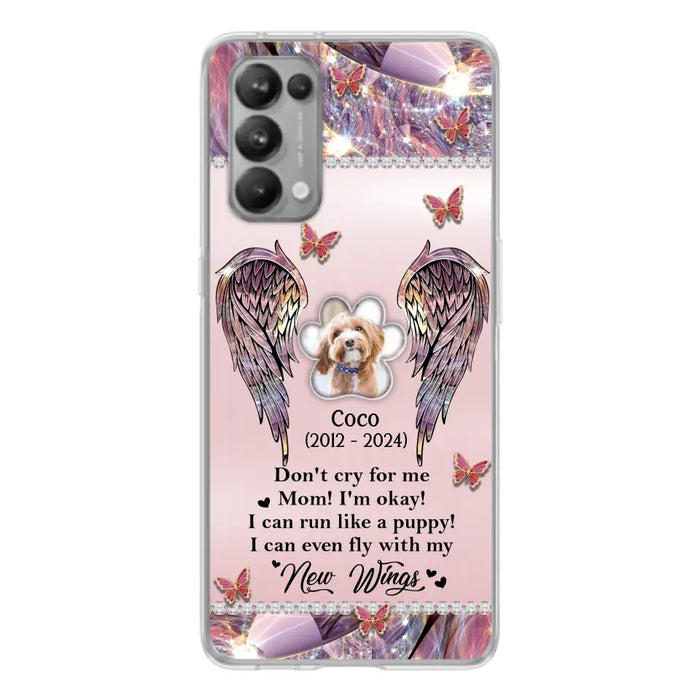 Personalized Memorial Phone Case - Upload Photo - Memorial Gift Idea For Dog Lover - Don't Cry For Me - Case For Oppo/Xiaomi/Huawei