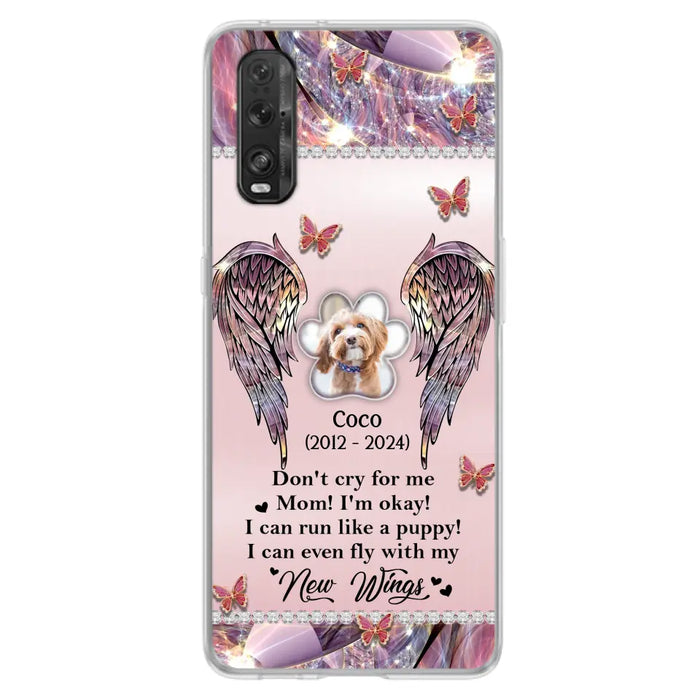 Personalized Memorial Phone Case - Upload Photo - Memorial Gift Idea For Dog Lover - Don't Cry For Me - Case For Oppo/Xiaomi/Huawei