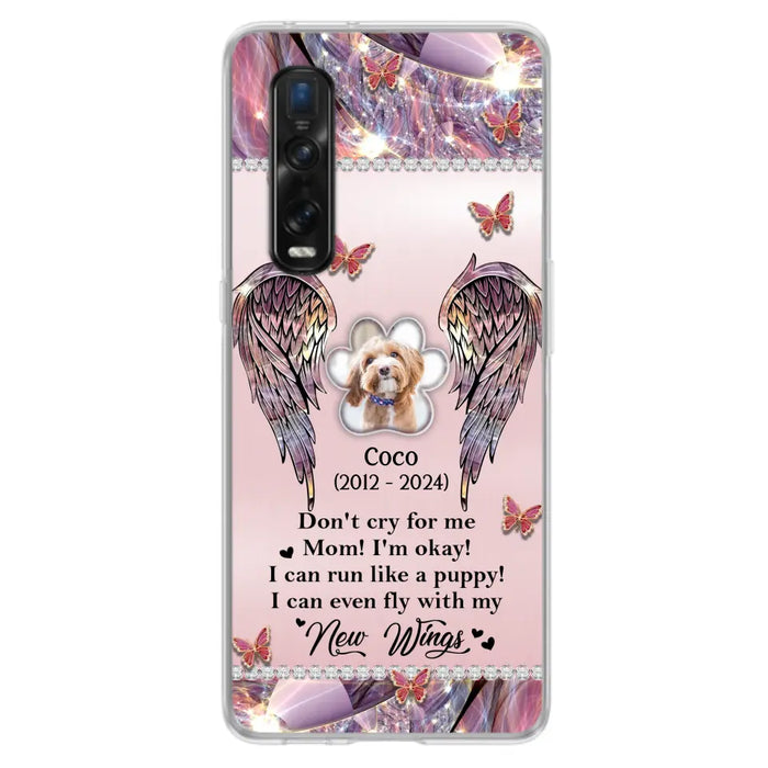 Personalized Memorial Phone Case - Upload Photo - Memorial Gift Idea For Dog Lover - Don't Cry For Me - Case For Oppo/Xiaomi/Huawei