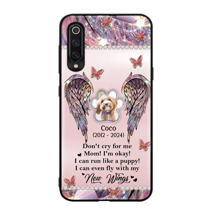 Personalized Memorial Phone Case - Upload Photo - Memorial Gift Idea For Dog Lover - Don't Cry For Me - Case For Oppo/Xiaomi/Huawei