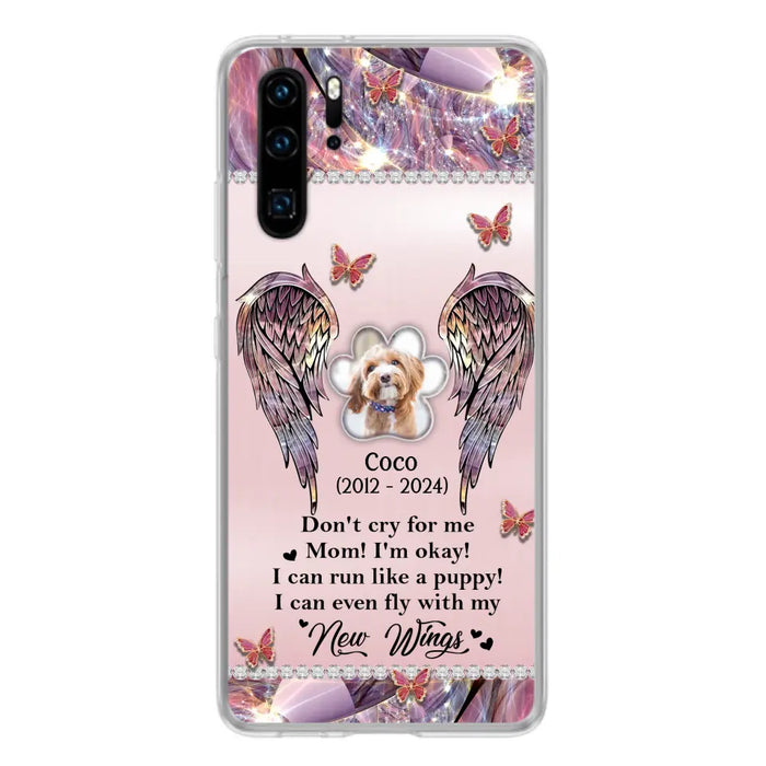 Personalized Memorial Phone Case - Upload Photo - Memorial Gift Idea For Dog Lover - Don't Cry For Me - Case For Oppo/Xiaomi/Huawei