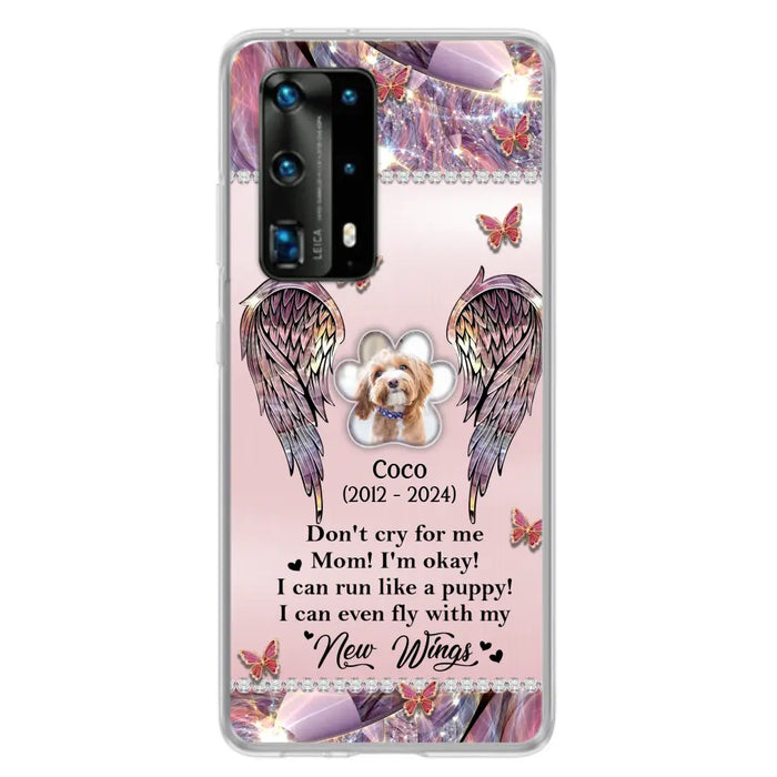 Personalized Memorial Phone Case - Upload Photo - Memorial Gift Idea For Dog Lover - Don't Cry For Me - Case For Oppo/Xiaomi/Huawei