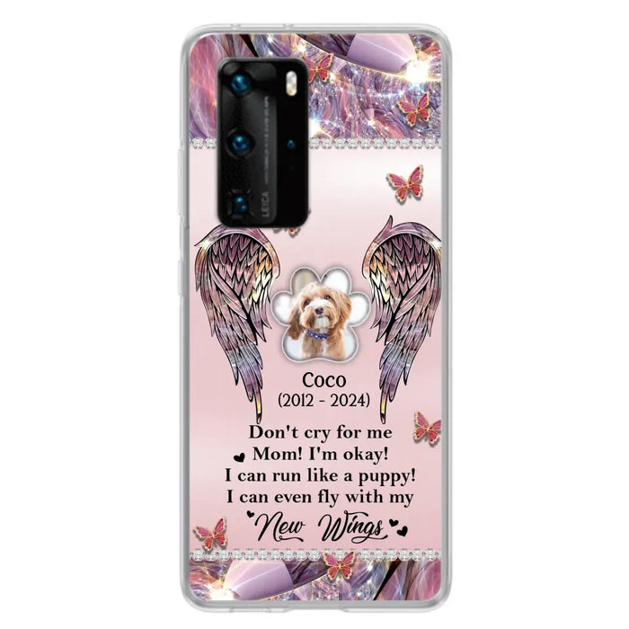 Personalized Memorial Phone Case - Upload Photo - Memorial Gift Idea For Dog Lover - Don't Cry For Me - Case For Oppo/Xiaomi/Huawei