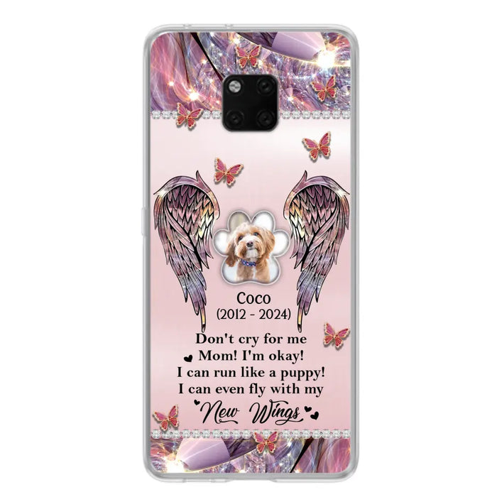 Personalized Memorial Phone Case - Upload Photo - Memorial Gift Idea For Dog Lover - Don't Cry For Me - Case For Oppo/Xiaomi/Huawei