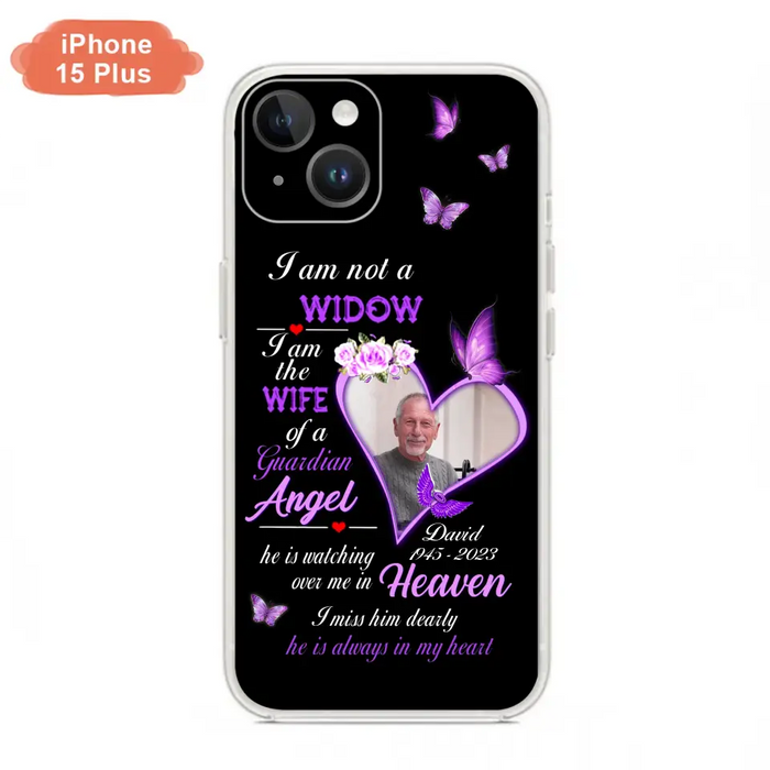 Custom Personalized Memorial Phone Case - Memorial Gift Idea For Family - Case For iPhone/Samsung - I Am Not A Widow