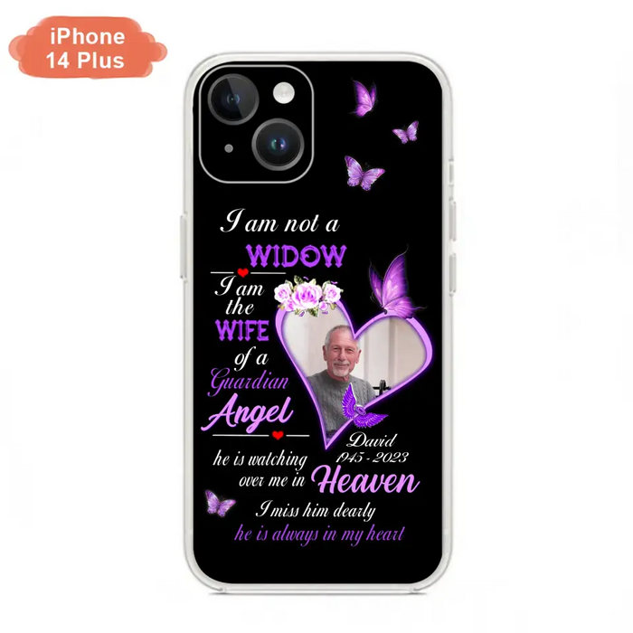 Custom Personalized Memorial Phone Case - Memorial Gift Idea For Family - Case For iPhone/Samsung - I Am Not A Widow