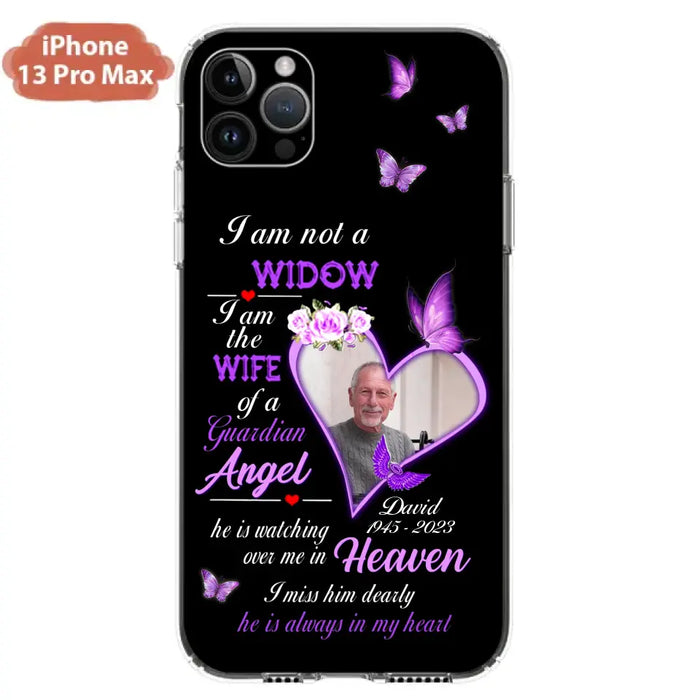 Custom Personalized Memorial Phone Case - Memorial Gift Idea For Family - Case For iPhone/Samsung - I Am Not A Widow