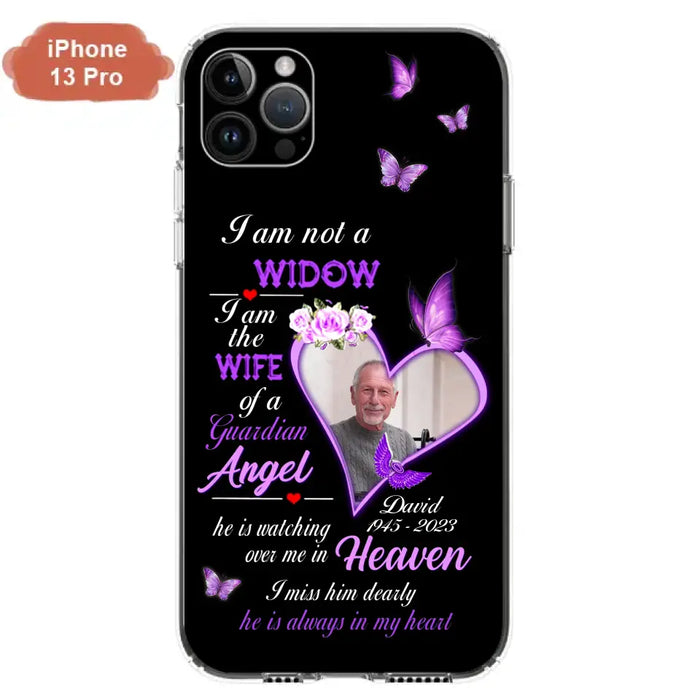 Custom Personalized Memorial Phone Case - Memorial Gift Idea For Family - Case For iPhone/Samsung - I Am Not A Widow