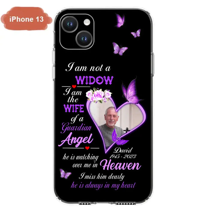 Custom Personalized Memorial Phone Case - Memorial Gift Idea For Family - Case For iPhone/Samsung - I Am Not A Widow