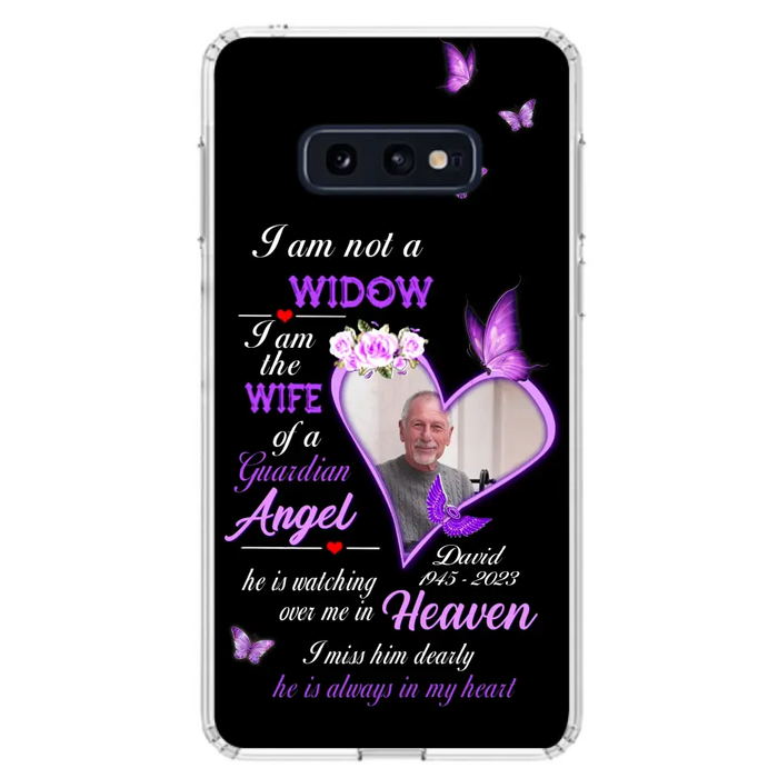 Custom Personalized Memorial Phone Case - Memorial Gift Idea For Family - Case For iPhone/Samsung - I Am Not A Widow