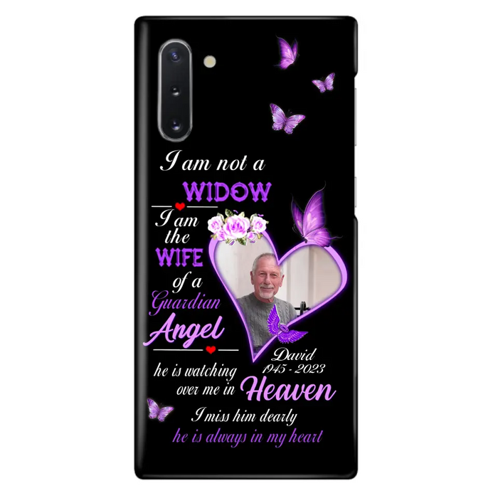 Custom Personalized Memorial Phone Case - Memorial Gift Idea For Family - Case For iPhone/Samsung - I Am Not A Widow