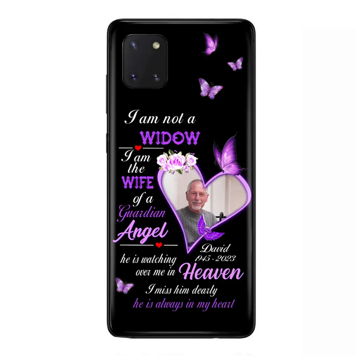 Custom Personalized Memorial Phone Case - Memorial Gift Idea For Family - Case For iPhone/Samsung - I Am Not A Widow