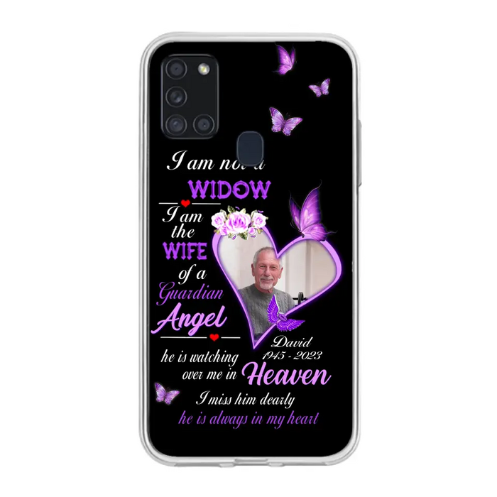 Custom Personalized Memorial Phone Case - Memorial Gift Idea For Family - Case For iPhone/Samsung - I Am Not A Widow