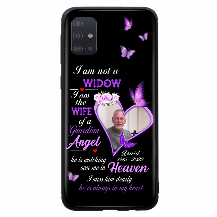 Custom Personalized Memorial Phone Case - Memorial Gift Idea For Family - Case For iPhone/Samsung - I Am Not A Widow