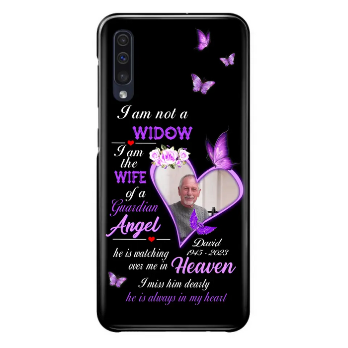 Custom Personalized Memorial Phone Case - Memorial Gift Idea For Family - Case For iPhone/Samsung - I Am Not A Widow