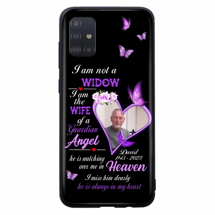 Custom Personalized Memorial Phone Case - Memorial Gift Idea For Family - Case For iPhone/Samsung - I Am Not A Widow