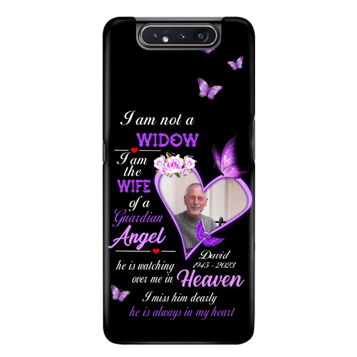 Custom Personalized Memorial Phone Case - Memorial Gift Idea For Family - Case For iPhone/Samsung - I Am Not A Widow