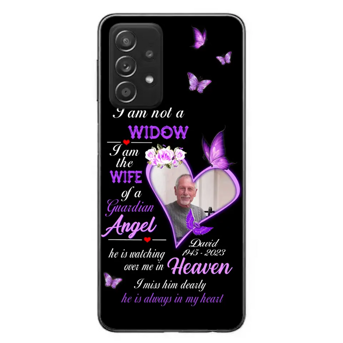 Custom Personalized Memorial Phone Case - Memorial Gift Idea For Family - Case For iPhone/Samsung - I Am Not A Widow