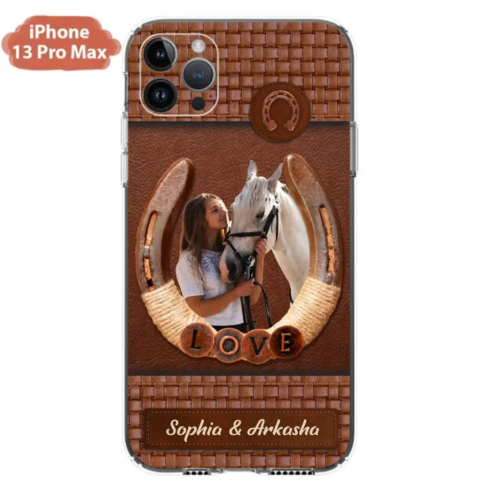 Custom Personalized Horse Phone Case - Upload Photo - Gift Idea Horse Lover - Case For iPhone And Samsung