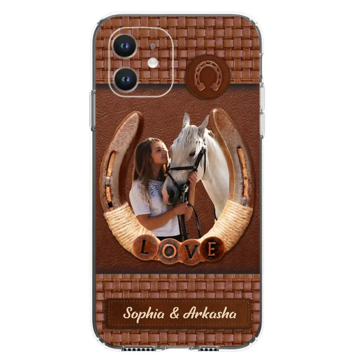 Custom Personalized Horse Phone Case - Upload Photo - Gift Idea Horse Lover - Case For iPhone And Samsung